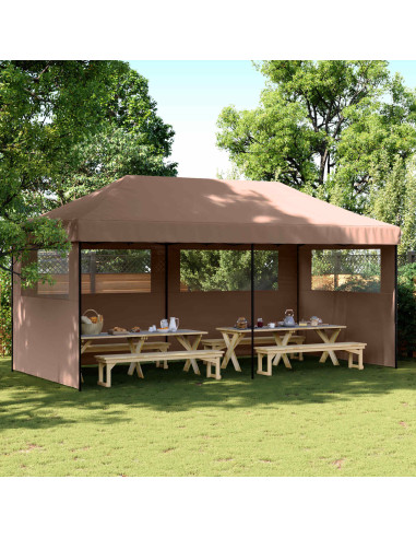 Tenda Party Marrone 292 x 580 x 315 cm Tessuto Oxford