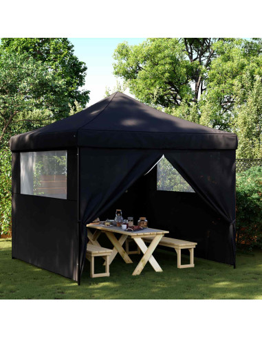 Tenda Party Nero 292 x 292 x 315 cm Tessuto Oxford
