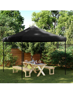 Tenda Party Nero 292 x 292 x 315 cm Tessuto Oxford