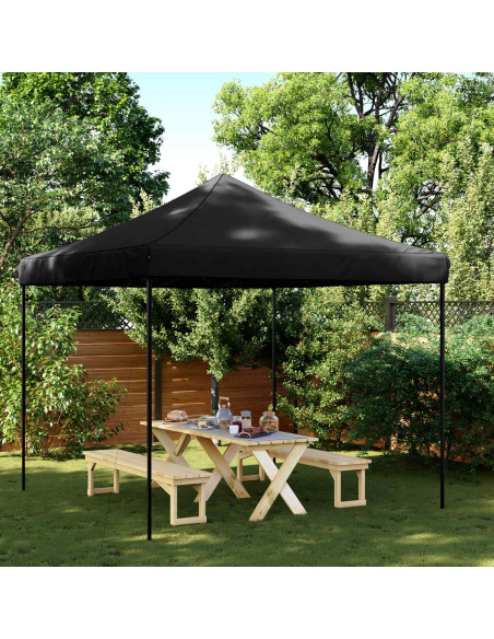 Tenda Party Nero 292 x 292 x 315 cm Tessuto Oxford