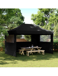 Tenda Party Nero 292 x 440 x 315 cm Tessuto Oxford