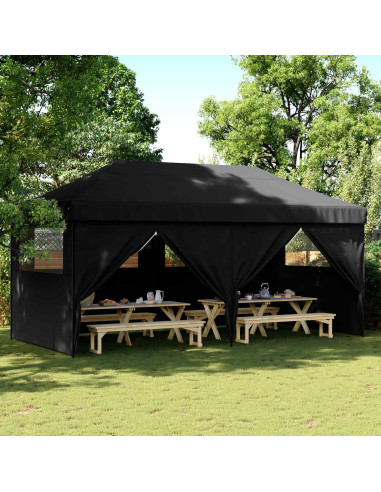 Tenda Party Nero 292 x 580 x 315 cm Tessuto Oxford