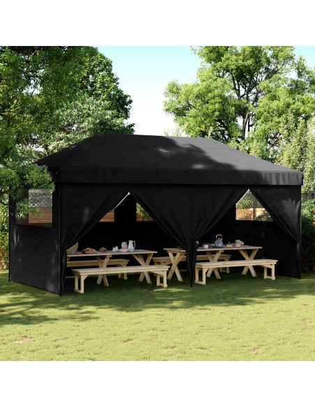 Tenda Party Nero 292 x 580 x 315 cm Tessuto Oxford