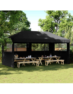 Tenda Party Nero 292 x 580 x 315 cm Tessuto Oxford