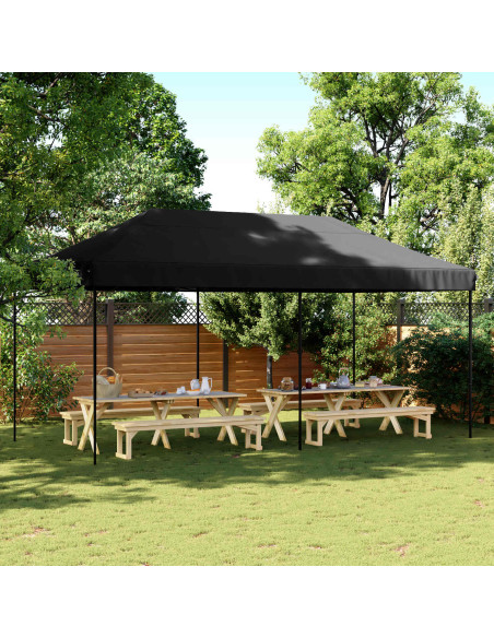 Tenda Party Nero 292 x 580 x 315 cm Tessuto Oxford