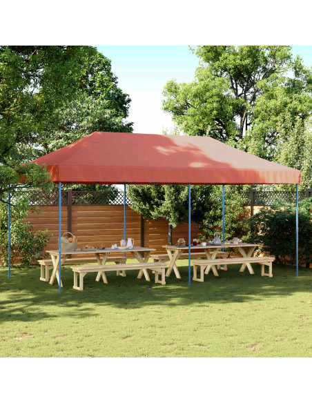 Tenda Party Terracotta 292 x 580 x 315 cm Tessuto Oxford