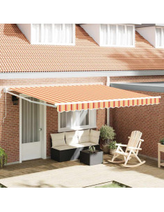 Tenda Retrattile Giallo e Arancione 400 × 300 cm