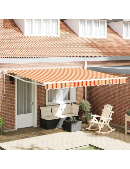 Tenda Retrattile Giallo e Arancione 400 × 300 cm