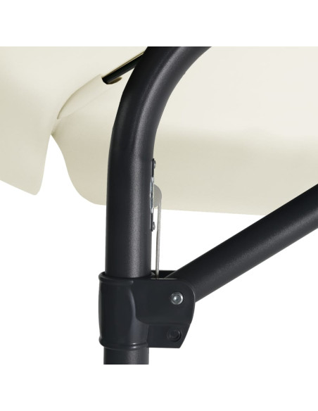 Ombrellone da Giardino con Palo in Acciaio 300 cm Bianco Sabbia