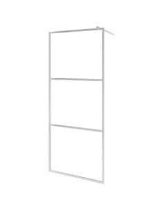 Parete per Doccia Walk-in in Vetro Smerigliato ESG 140x195 cm