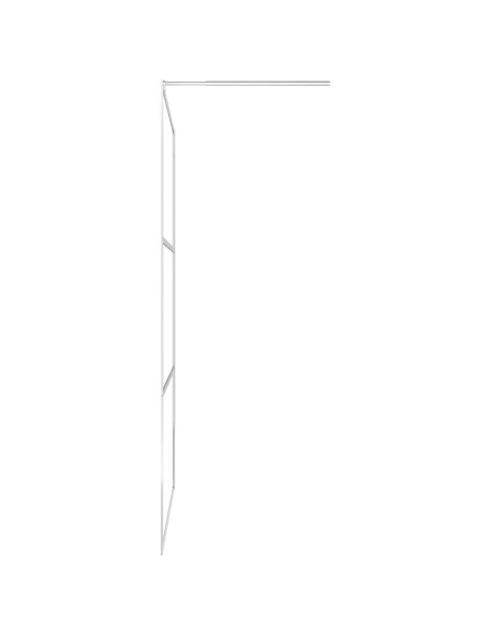 Parete per Doccia Walk-in in Vetro Smerigliato ESG 140x195 cm