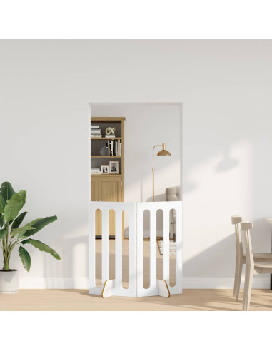 Recinto pieghevole per animali 2 pcs Bianco 100,5 x 38 x 90 cm