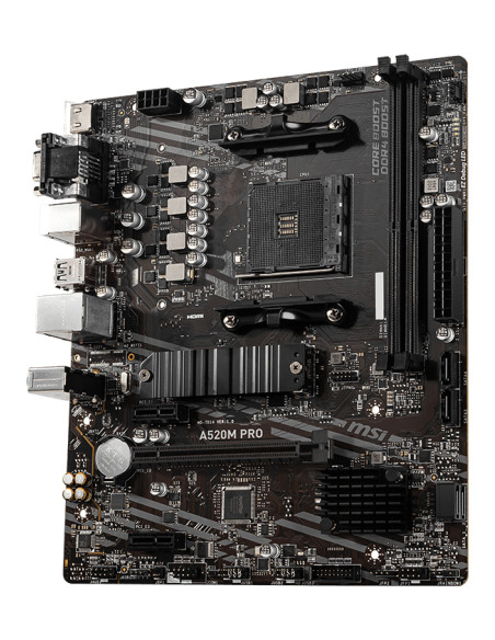 MSI A520M PRO scheda madre AMD A520 Socket AM4 micro ATX