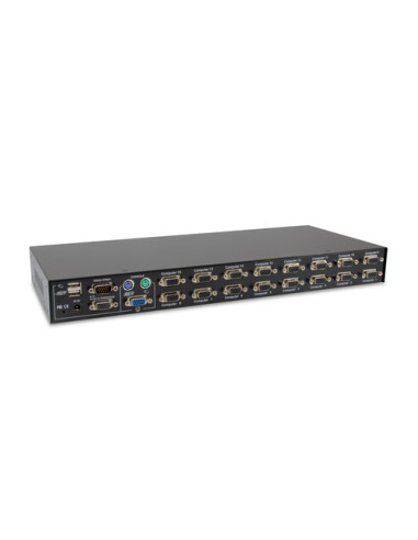 LevelOne KVM-3216 switch per keyboard-video-mouse (kvm) Montaggio rack Nero