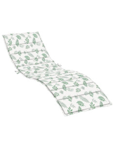 Cuscino per Lettino con Motivo a Foglie in Tessuto Oxford