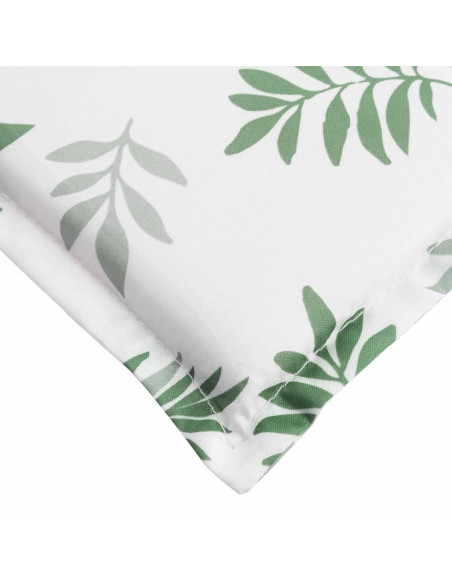 Cuscino per Lettino con Motivo a Foglie in Tessuto Oxford