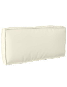 Cuscino Crema 80 x 40 x 12 cm Tessuto Oxford