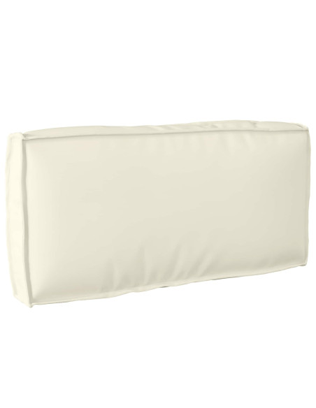 Cuscino Crema 80 x 40 x 12 cm Tessuto Oxford