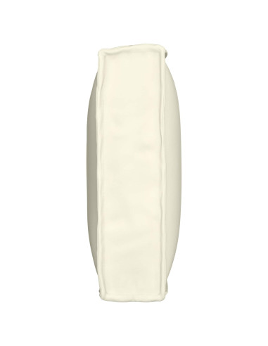 Cuscino Crema 80 x 40 x 12 cm Tessuto Oxford