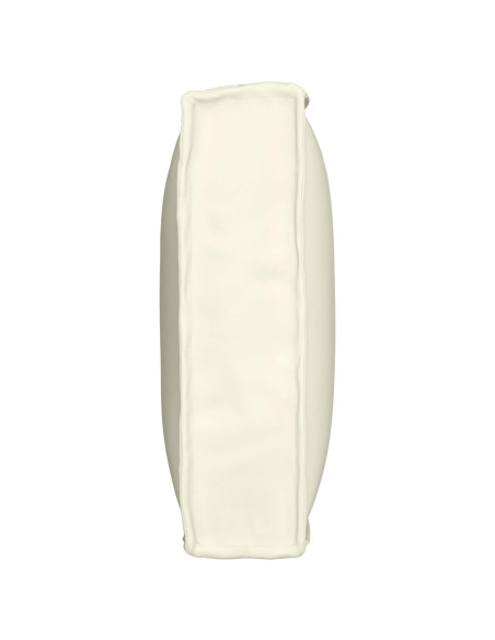 Cuscino Crema 80 x 40 x 12 cm Tessuto Oxford
