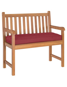 Cuscino Rosso Vino 100 x 40 x 8 cm Tessuto Oxford 2