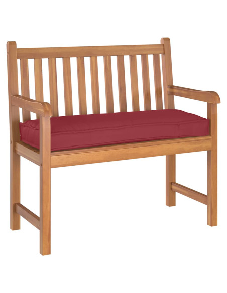 Cuscino Rosso Vino 100 x 40 x 8 cm Tessuto Oxford