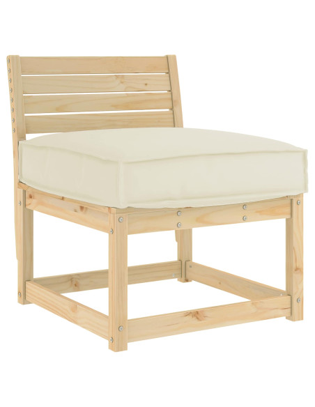 Cuscino Crema 60 x 60 x 12 cm Tessuto Oxford