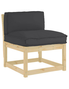 Cuscino Nero 80 x 40 x 12 cm Tessuto Oxford 2