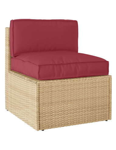 Set di Cuscini per Pallet 2 pcs Crema Tessuto Oxford