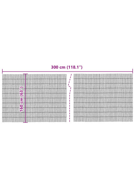 Recinto di Giunco Naturale 300 x 160 cm Giunco