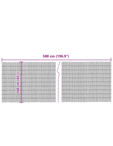 Recinto di Giunco Naturale 500 x 160 cm Giunco