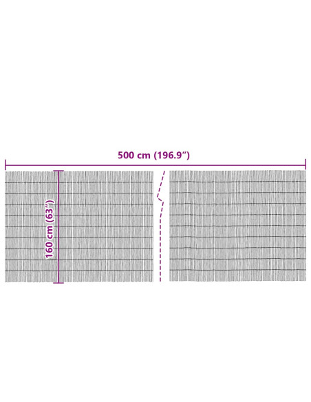 Recinto di Giunco Naturale 500 x 160 cm Giunco