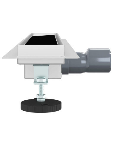 Drenaggio doccia con copertura in vetro Nero 60 cm