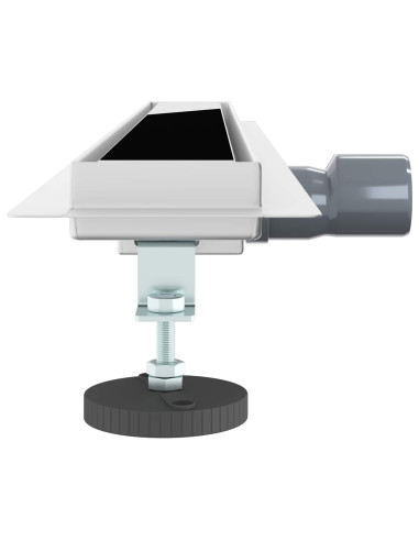 Drenaggio doccia con copertura in vetro Nero 70 cm