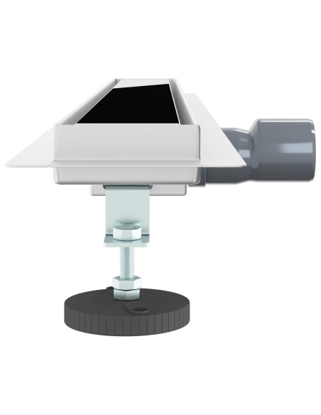 Drenaggio doccia con copertura in vetro Nero 70 cm