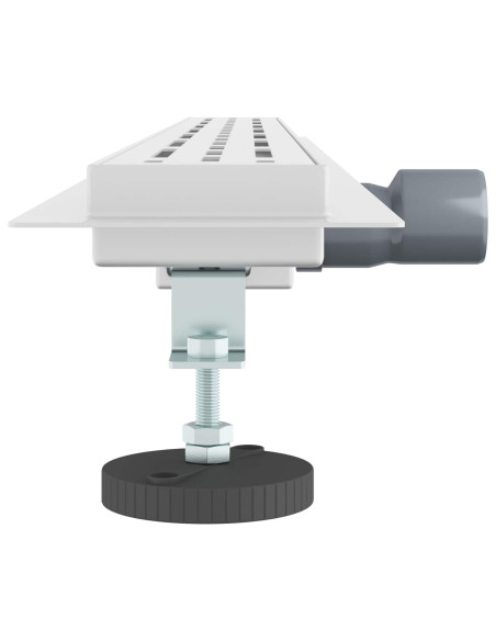 Drenaggio doccia con design a striscia Argento 100 cm