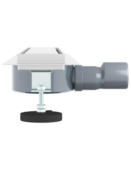 Scarico doccia 2-in-1 con sifone a 360° Argento