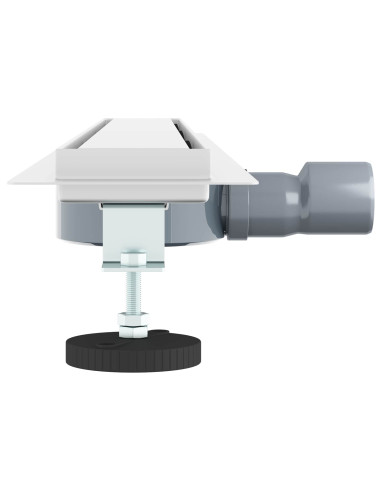 Scarico doccia 2-in-1 con sifone a 360° Argento 80 cm