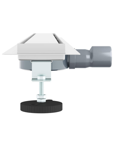 Scarico doccia 2-in-1 con sifone a 360° Argento 90 cm