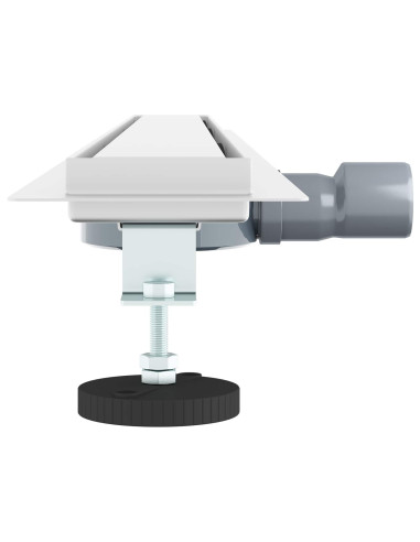 Scarico doccia 2-in-1 con sifone a 360° Argento 100 cm