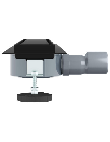 Scarico doccia 2-in-1 con sifone a 360° Nero 50 cm