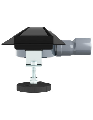 Scarico doccia 2-in-1 con sifone a 360° Nero 90 cm