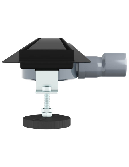 Scarico doccia 2-in-1 con sifone a 360° Nero 90 cm