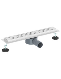 Scarico doccia con copertura in vetro e sifone a 360° 50 cm 2