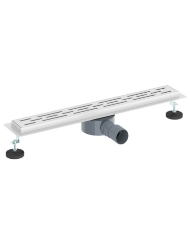 Scarico doccia con copertura in vetro e sifone a 360° 60 cm