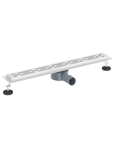 Scarico doccia con copertura in vetro e sifone a 360° 70 cm