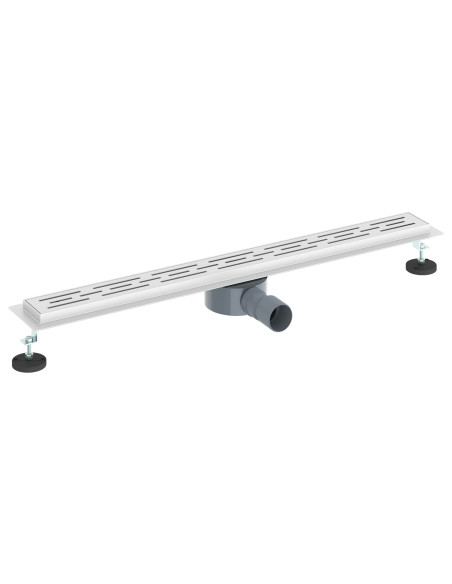 Scarico doccia con copertura in vetro e sifone a 360° 80 cm