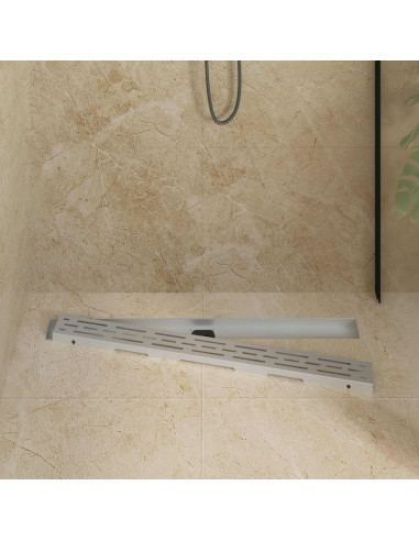 Scarico doccia con copertura in vetro e sifone a 360° 90 cm