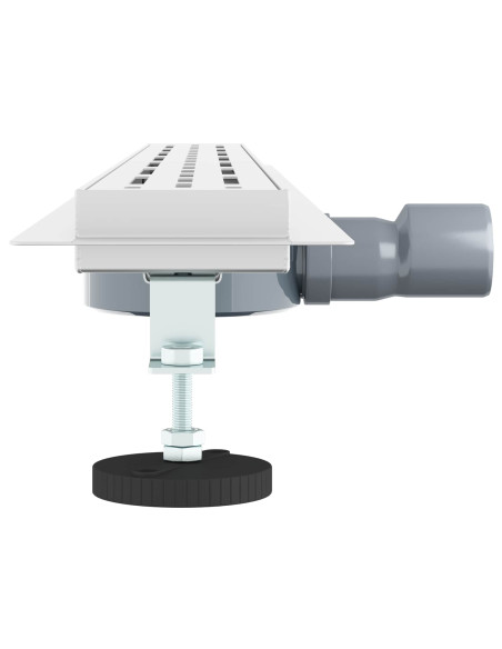 Scarico doccia con copertura in vetro e sifone a 360° 90 cm