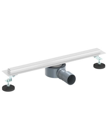 Scolascale per doccia a 360° con modello slim Argento 50 cm